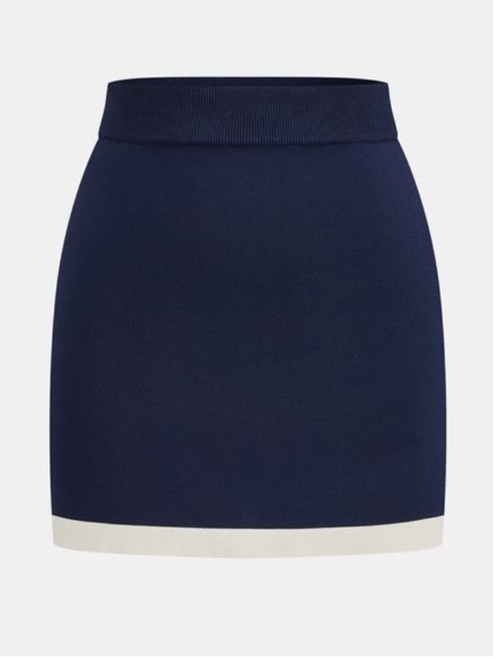 Commense navy knit skirt